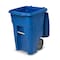 Toter Toter 48 Gal. Trash Can Blue with Quiet Wheels and Lid ANA48 - alternate 7